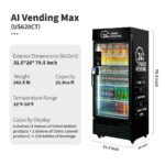 Vending Machine,Smart Refrigerated Vending Machine with Touch Card Reader (Black, Max) - Image 7