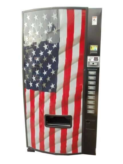 Dixie Narco 501E Beverage Vending Machine American Flag (Refurbished)